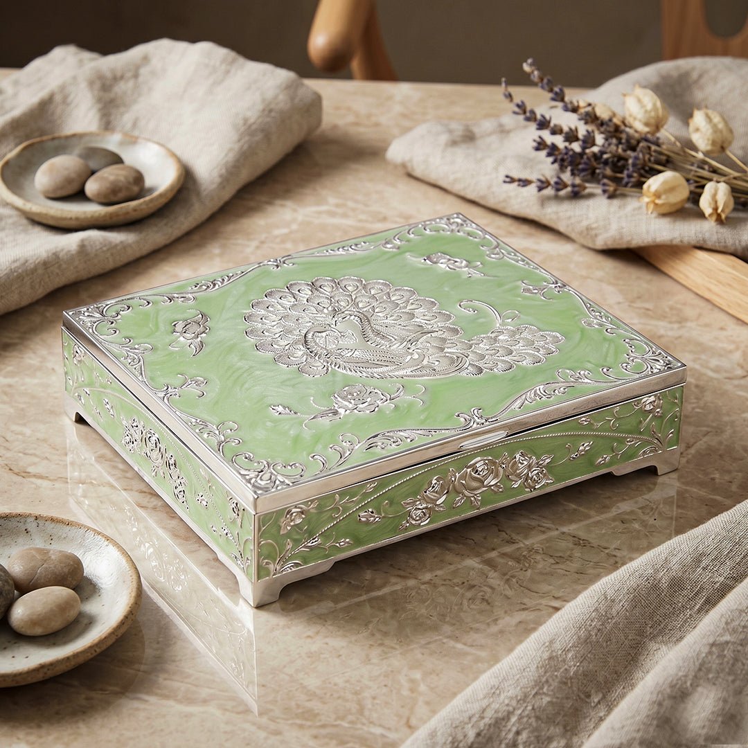 Peacock Luxe Storage Box - Daamaira Home and Living Ltd
