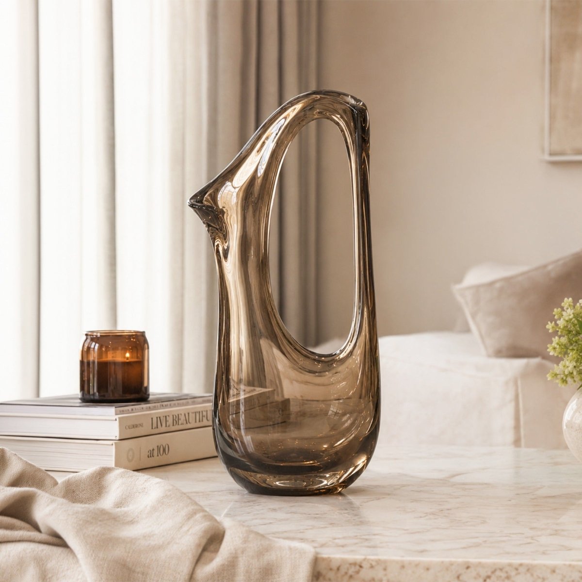 Decor Objects Penguin Sculpture - Smoke Grey - Daamaira Home and Living Ltd