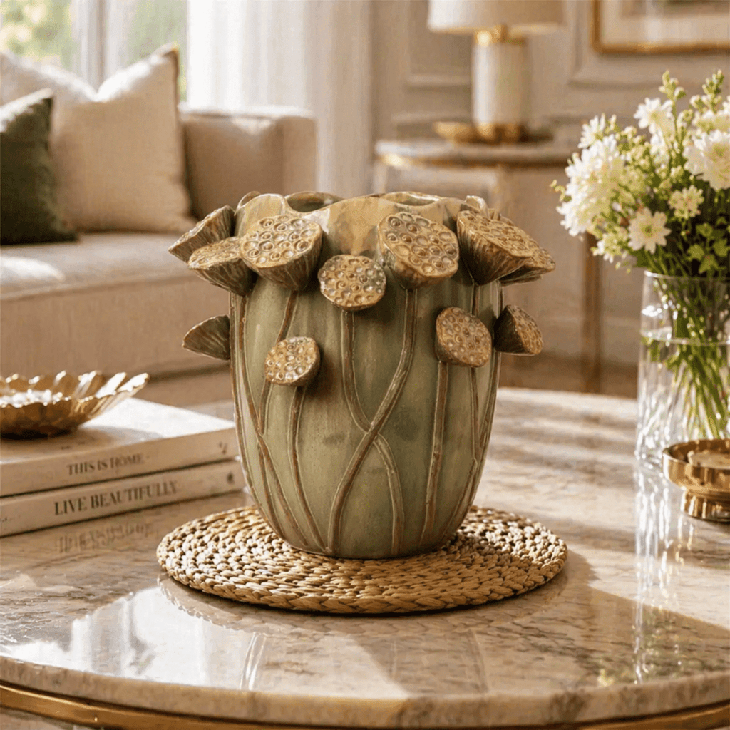 Sculptures & Figurines Reactive Glazed Vase - Small - Daamaira Home and Living Ltd