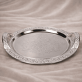 Round Serving Tray with Handle - Daamaira Home and Living Ltd
