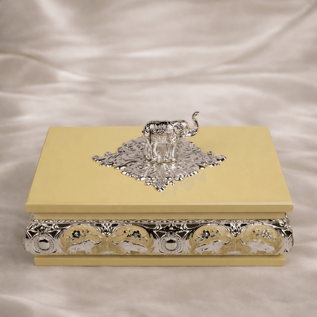 Royal Elephant Lid Dry Fruit Box - Daamaira Home and Living Ltd