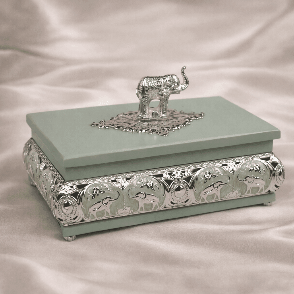 Royal Elephant Lid Dry Fruit Box - Daamaira Home and Living Ltd
