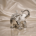 Royal Elephant Sugar Pot with Spoon (11 x 12 cm) - Daamaira Home and Living Ltd