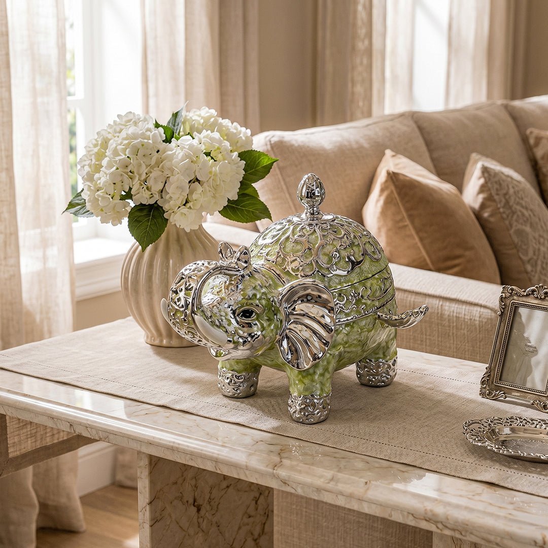 Royal Elephant Trinket Box - Daamaira Home and Living Ltd