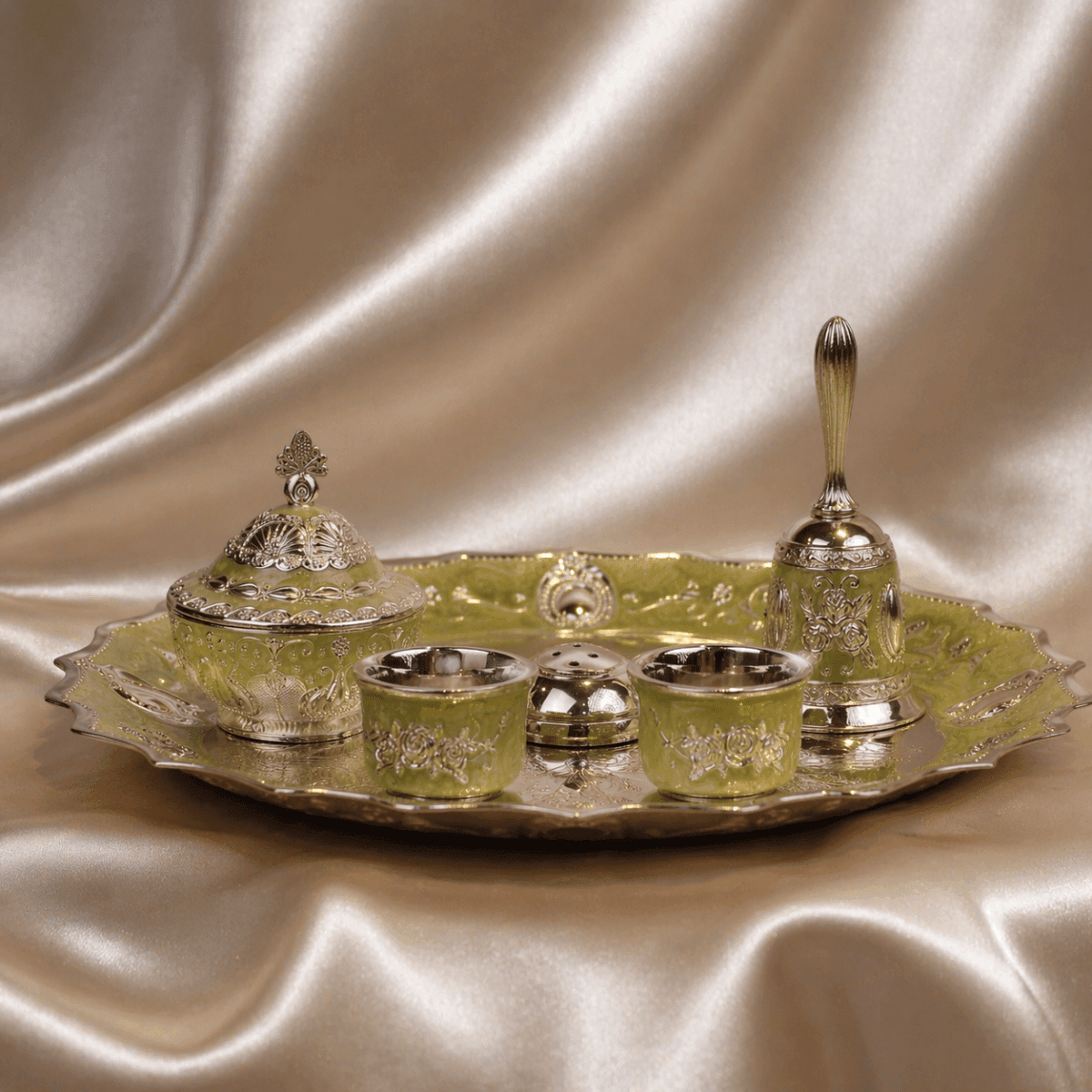 Royal Heritage Pooja Thali Set - Daamaira Home and Living Ltd