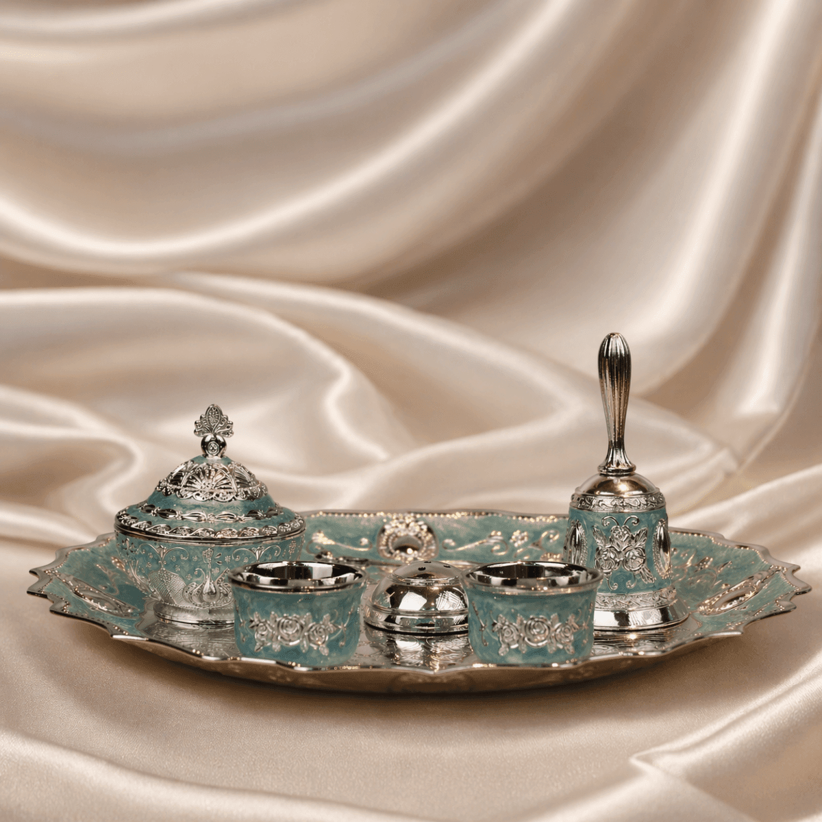 Royal Heritage Pooja Thali Set - Daamaira Home and Living Ltd