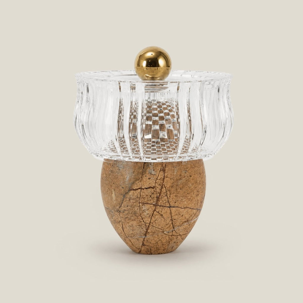 Sculptures & Figurines Royal Marble Nut Bowl - Brown - Daamaira Home and Living Ltd