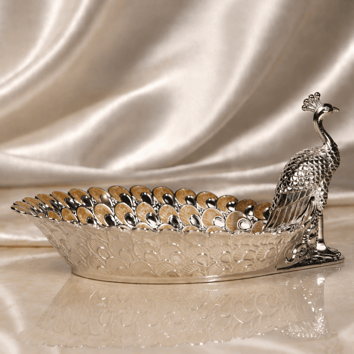 Royal Peacock Decorative Bowl - Daamaira Home and Living Ltd
