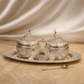 Royal Peacock Dry Fruit Bowl Set with Tray (11 x 12 cm) - Daamaira Home and Living Ltd