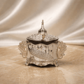 Royal Peacock Sugar Pot with Lid (11 x 12 cm) - Daamaira Home and Living Ltd