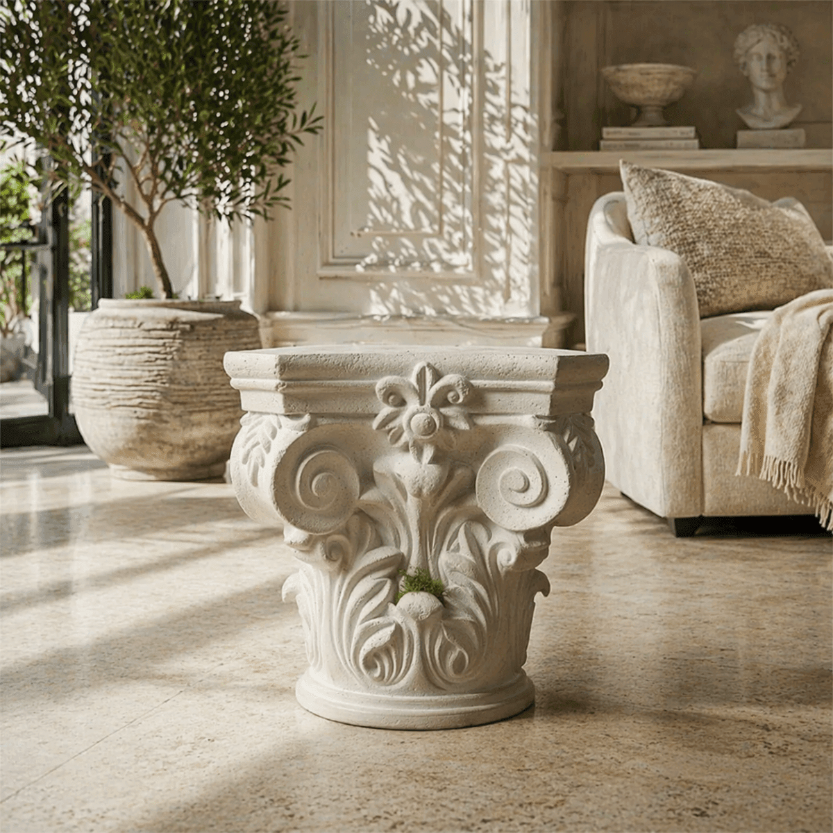 Sculptures & Figurines Royal Pedestal - Daamaira Home and Living Ltd