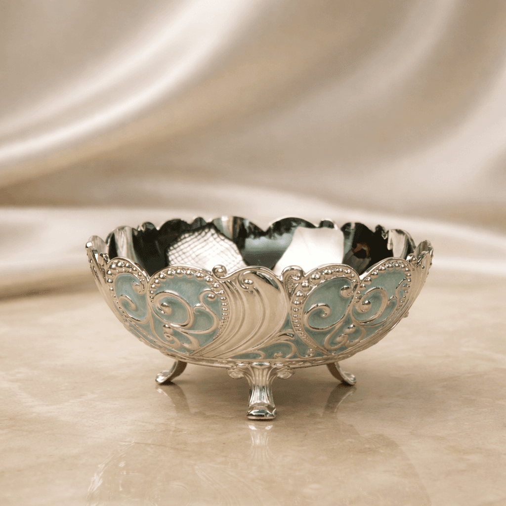 Royal Scroll Mini Dry Fruit Bowl (7.5 x 6.3 cm) - Daamaira Home and Living Ltd