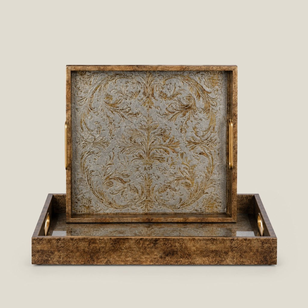Serving Tray Royal Serving/Vanity Tray - Set Of 2 - Daamaira Home and Living Ltd
