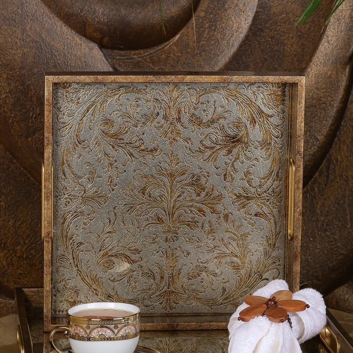 Serving Tray Royal Serving/Vanity Tray - Set Of 2 - Daamaira Home and Living Ltd