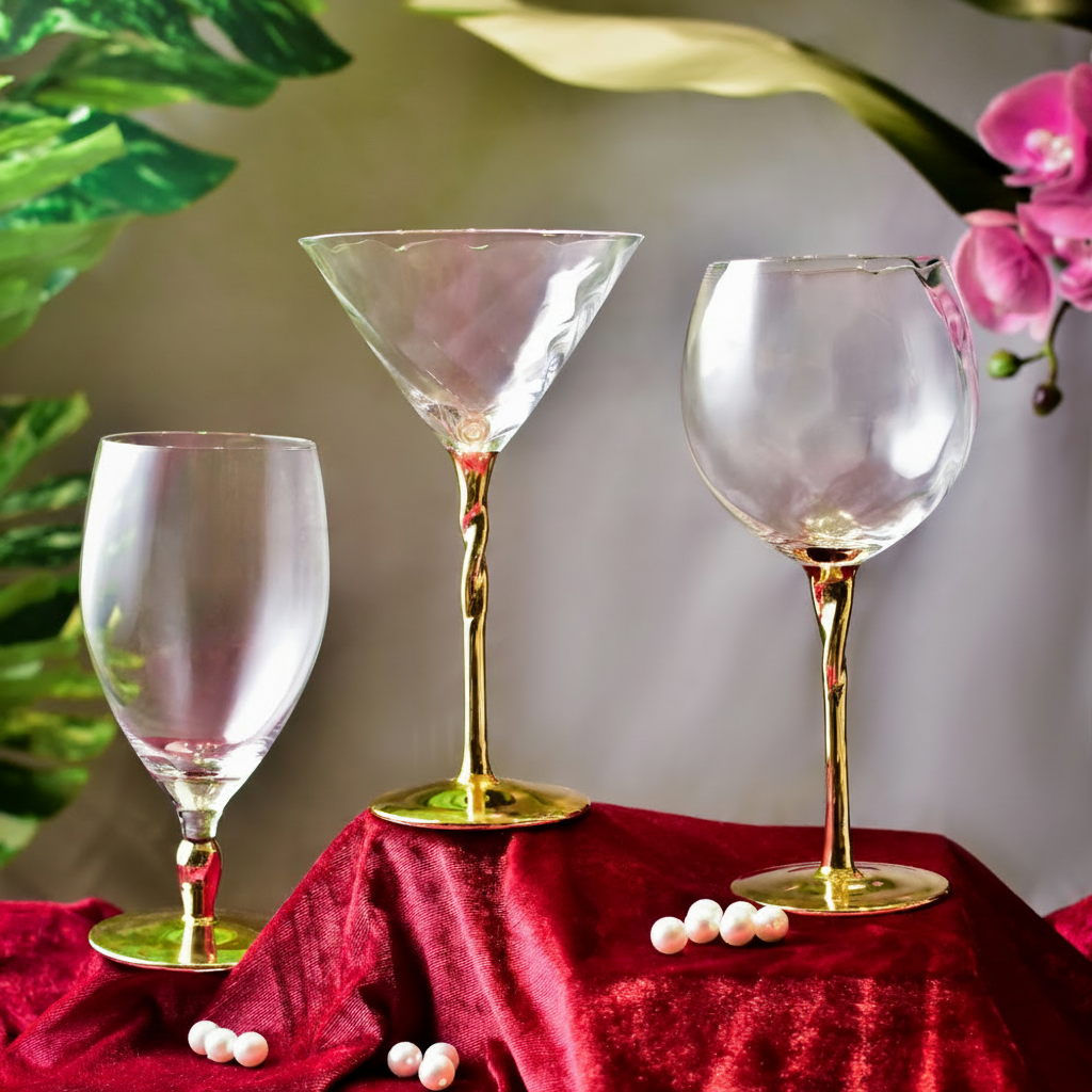 Drinking Glasses Royal Set Of 4 Beer Glasses - Daamaira Home and Living Ltd
