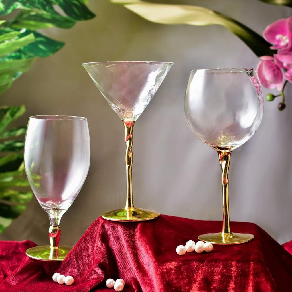 Drinking Glasses Royal Set Of 4 Beer Glasses - Daamaira Home and Living Ltd
