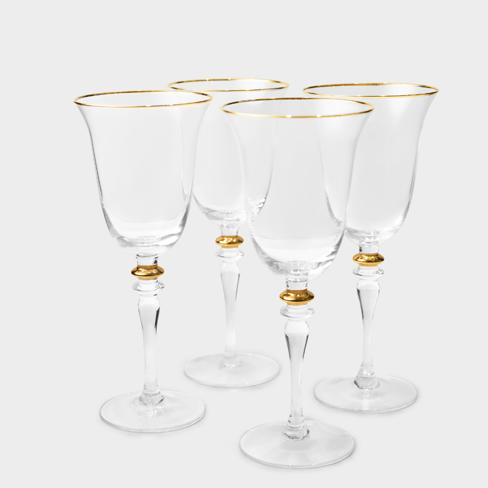 Drinking Glasses Royale Set Of 4 Wine Glasses with Gift Box - Daamaira Home and Living Ltd