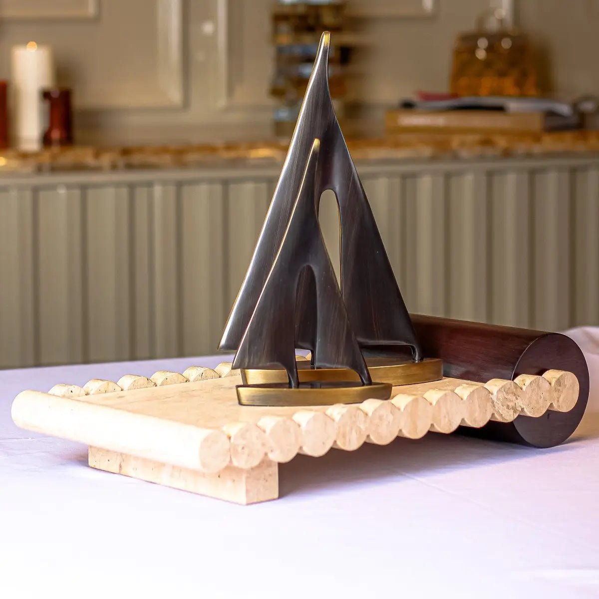 Decor Objects Sailing Boat Sculpture - Large - Daamaira Home and Living Ltd
