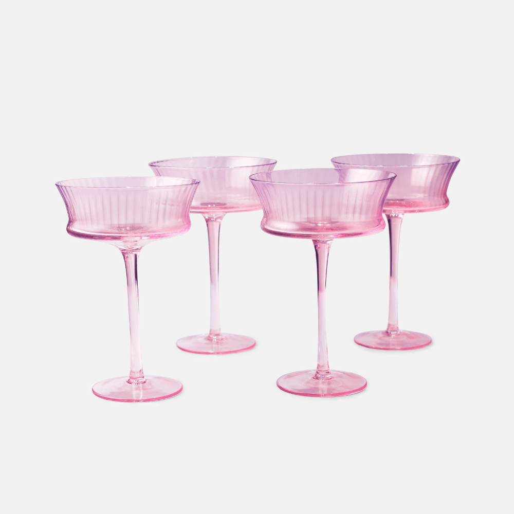 Drinking Glasses Shade Set Of 4 Cocktail Glasses - Daamaira Home and Living Ltd