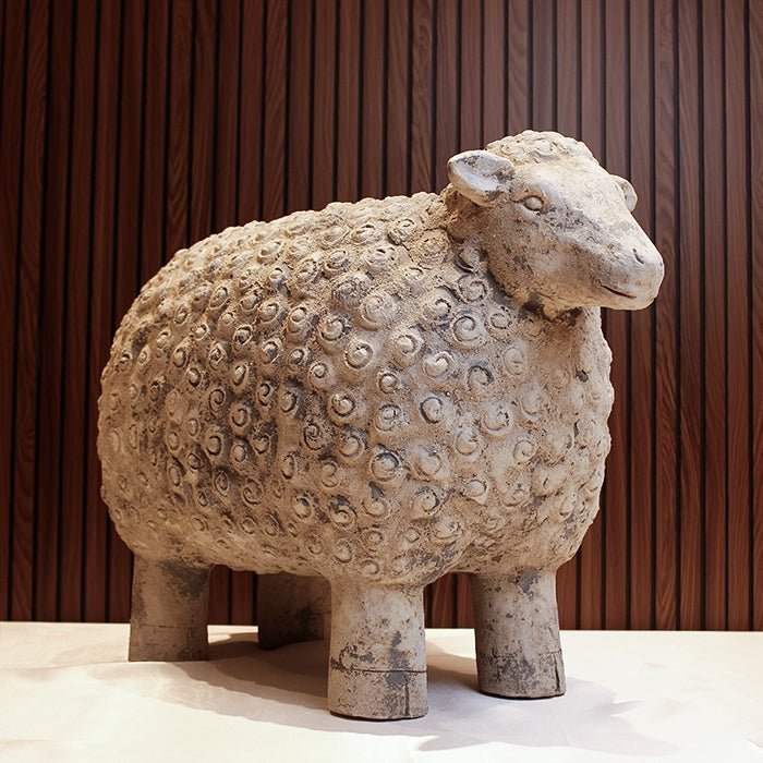 Sculptures & Figurines Sheep Figurine - Daamaira Home and Living Ltd