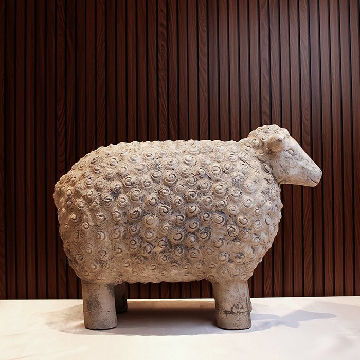 Sculptures & Figurines Sheep Figurine - Daamaira Home and Living Ltd