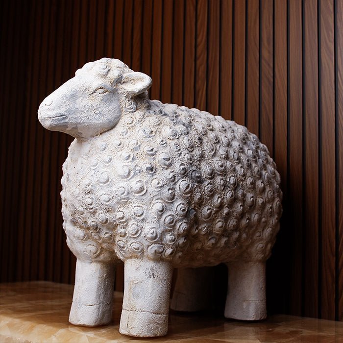 Sculptures & Figurines Sheep Figurine - Large - Daamaira Home and Living Ltd