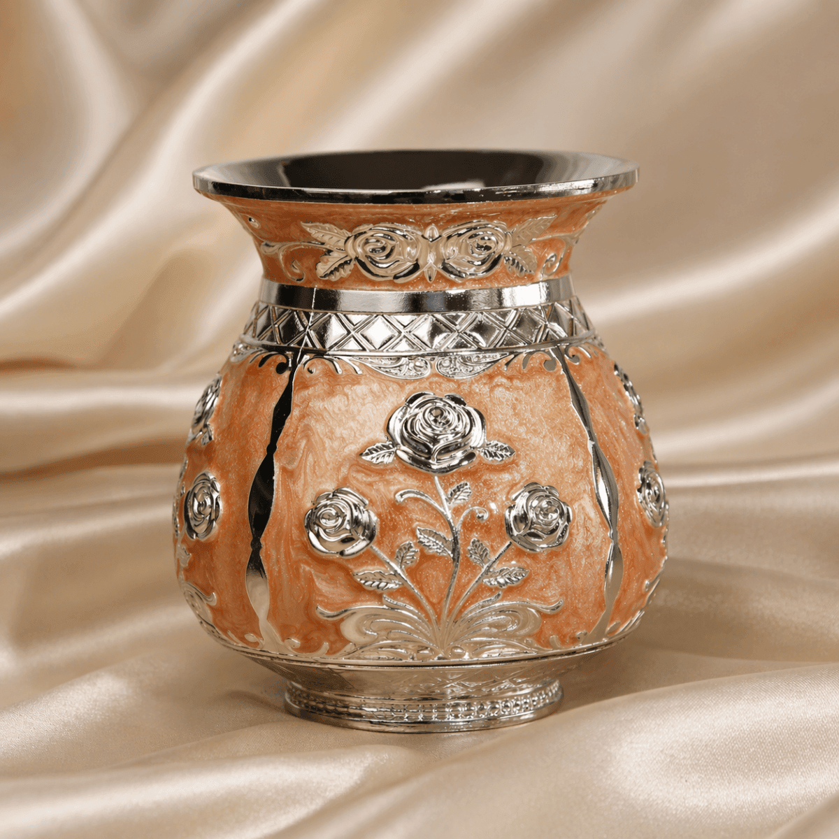 Silver Bloom Kalash - Daamaira Home and Living Ltd