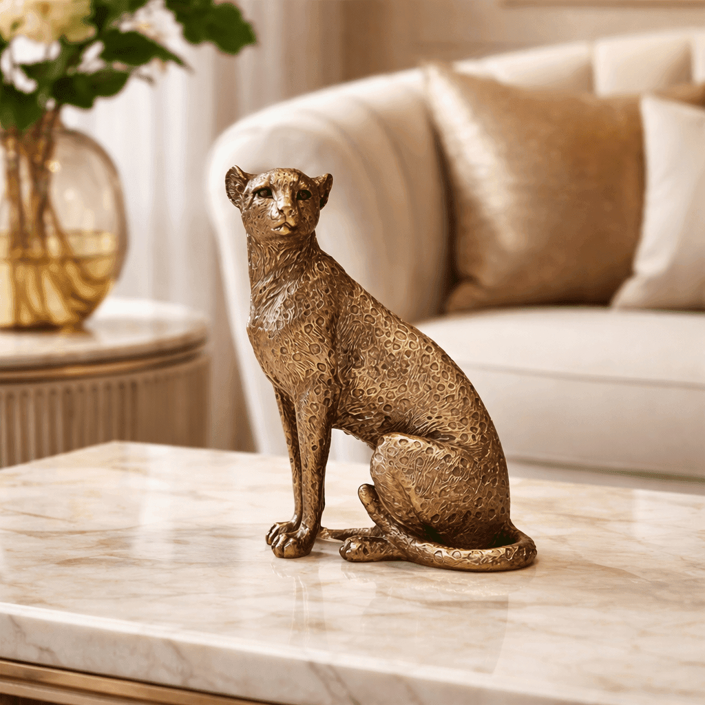 Sculptures & Figurines Staring Panther - Daamaira Home and Living Ltd