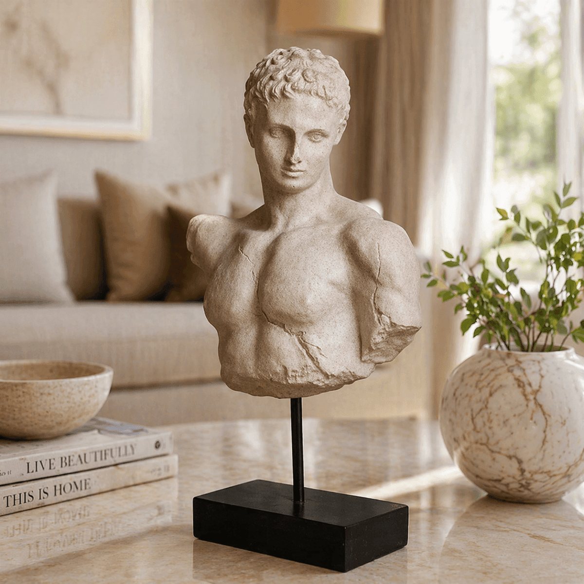 Sculptures & Figurines Staring Statue - Daamaira Home and Living Ltd