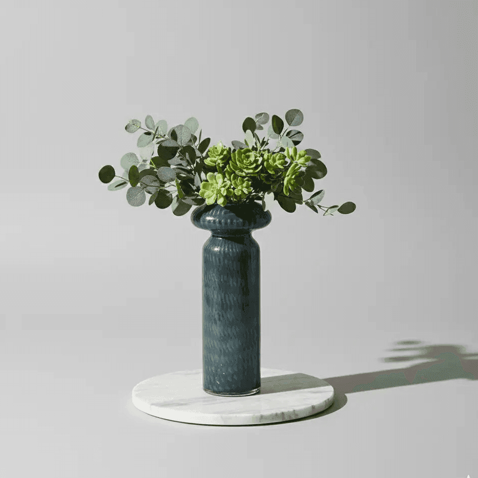 The Aurelia Midnight Flower Vase - Tall - Daamaira Home and Living Ltd