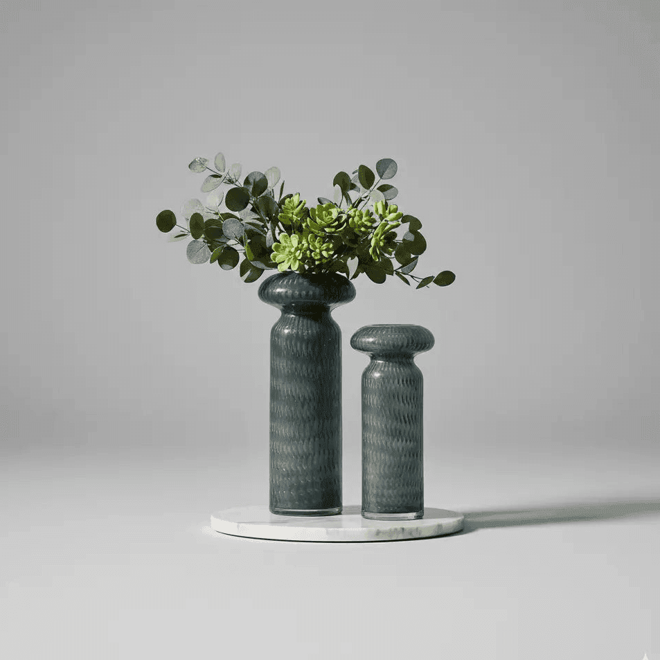 The Aurelia Midnight Flower Vase - Tall - Daamaira Home and Living Ltd