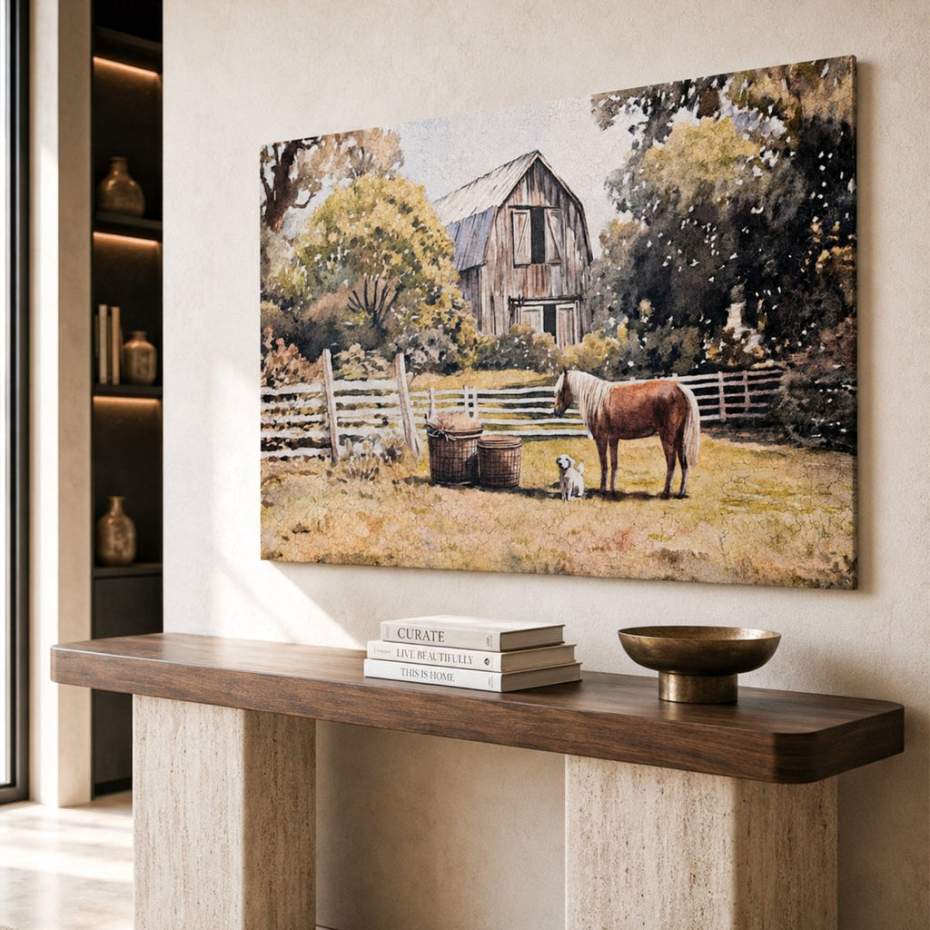 The Classical Farm Painting - Daamaira Home and Living Ltd