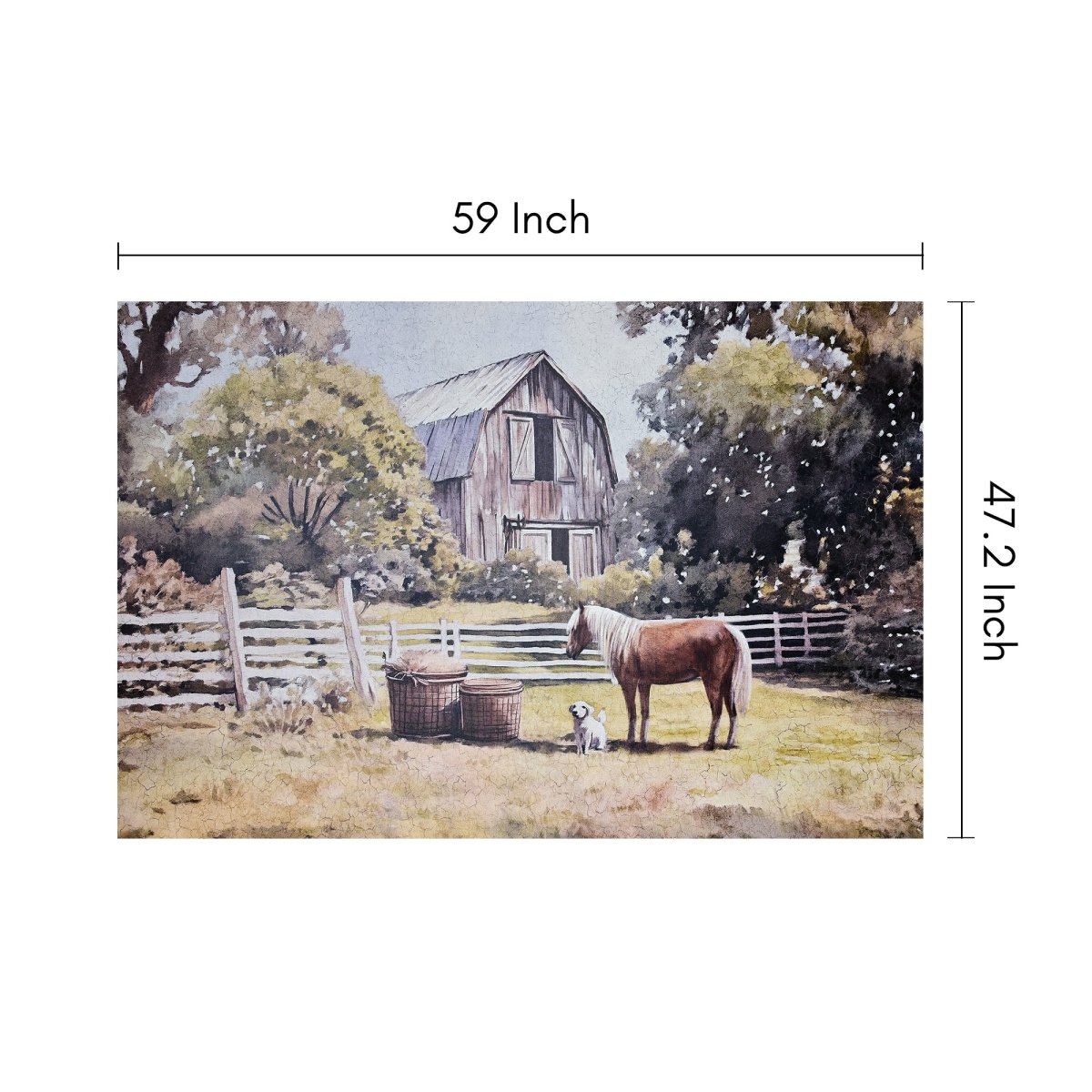 The Classical Farm Painting - Daamaira Home and Living Ltd