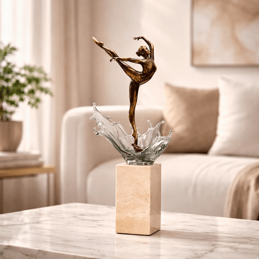 Sculptures & Figurines The Dancing Waves Statue - Daamaira Home and Living Ltd