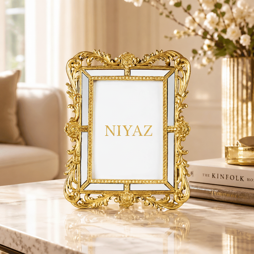 Photo Frames The Esctasy Photo Frame - Gold - Daamaira Home and Living Ltd
