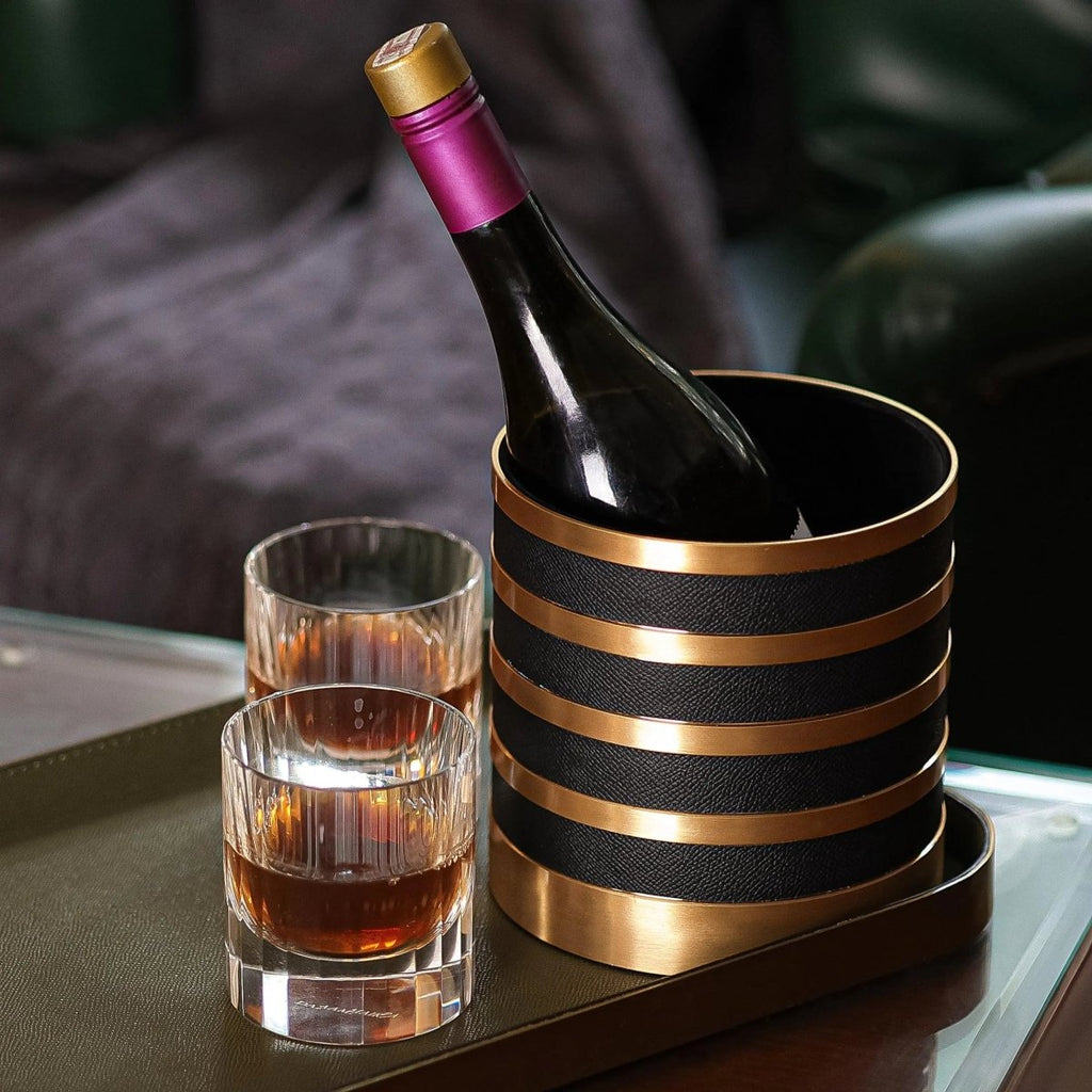Bar accessories The Everyday Storage Box - Black & Antique Brass Large - Daamaira Home and Living Ltd