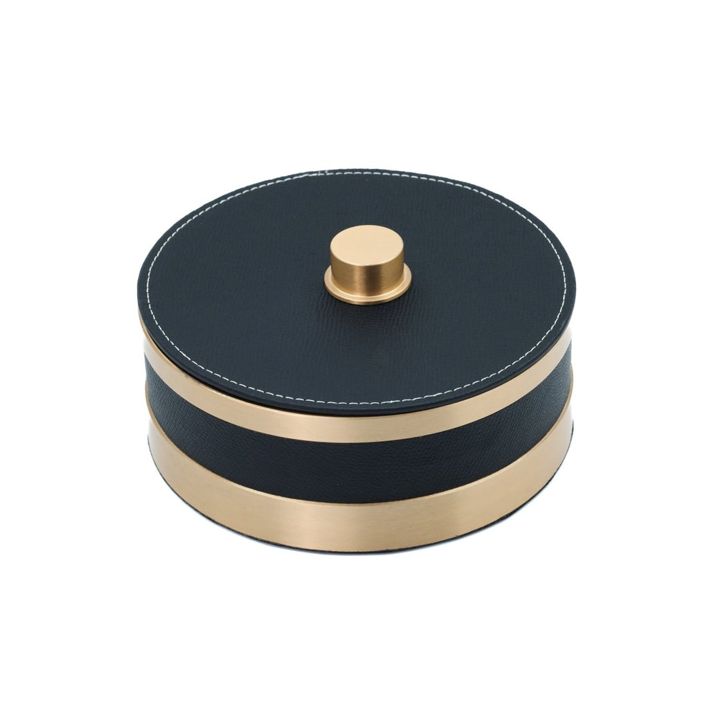 Bar accessories The Everyday Storage Box - Black & Antique Brass Small - Daamaira Home and Living Ltd