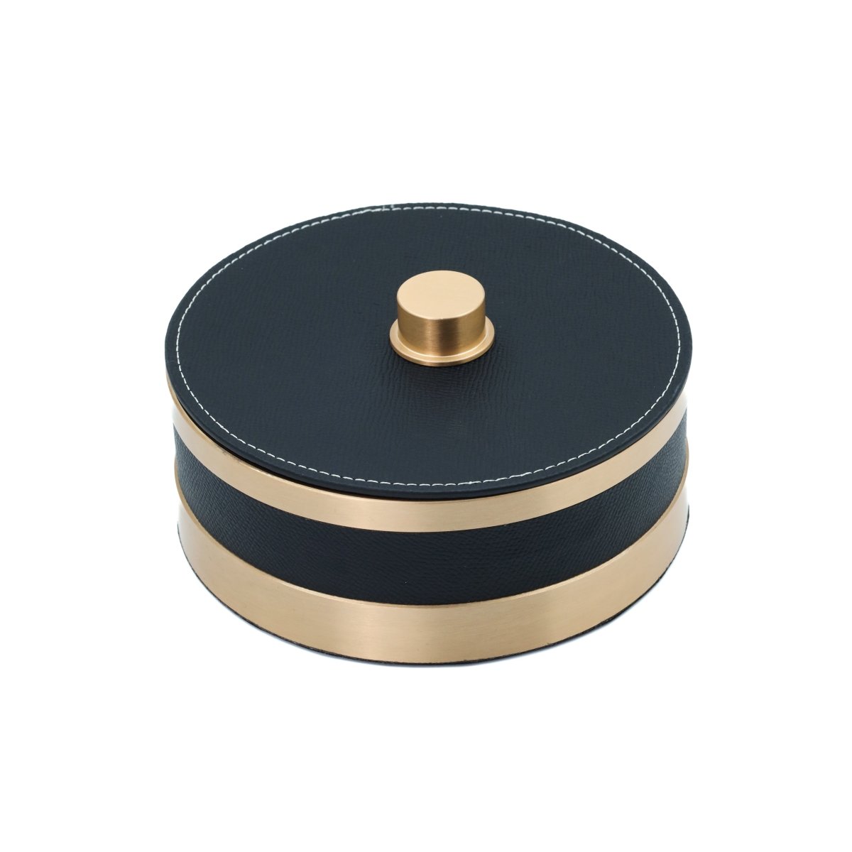 Bar accessories The Everyday Storage Box - Black & Antique Brass Small - Daamaira Home and Living Ltd