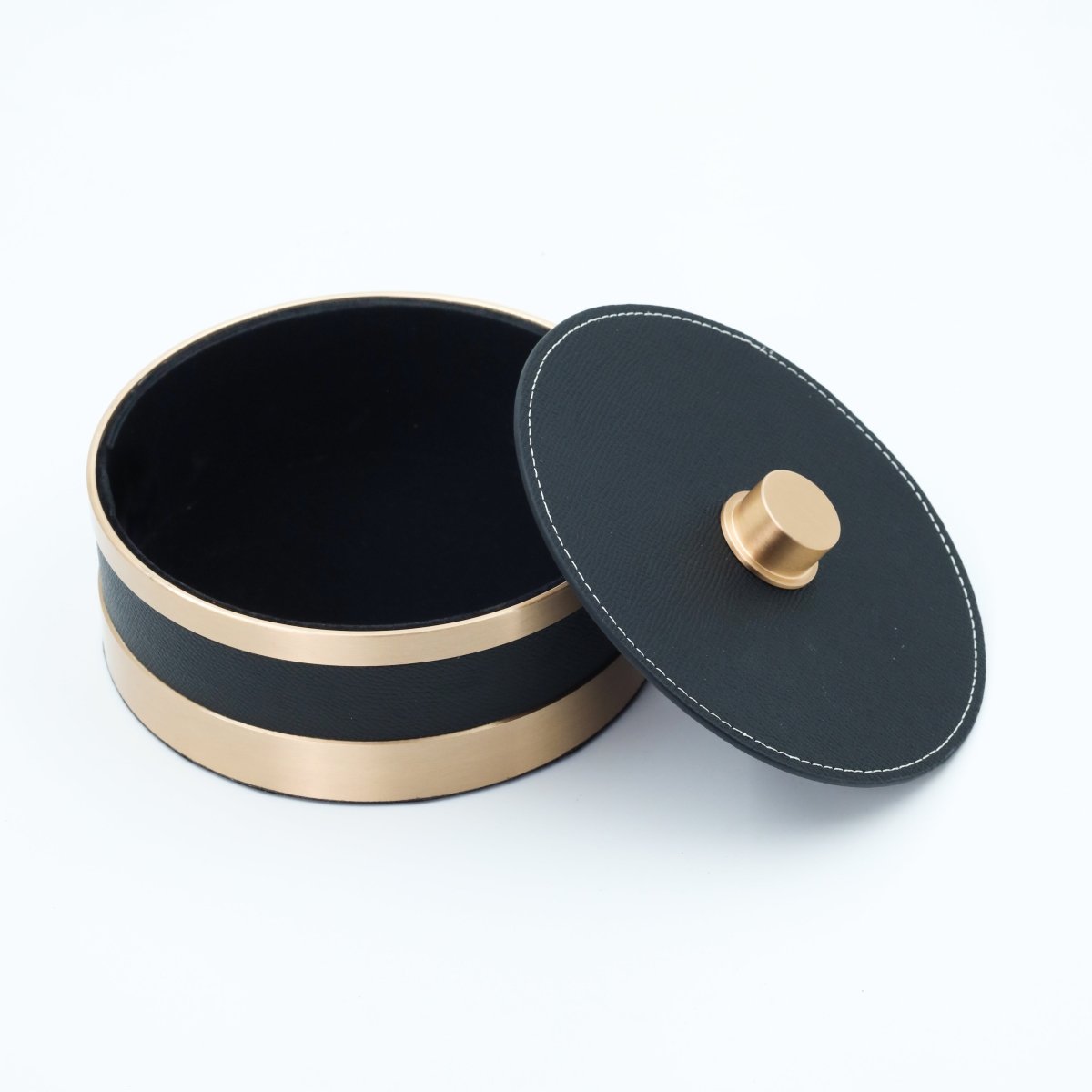 Bar accessories The Everyday Storage Box - Black & Antique Brass Small - Daamaira Home and Living Ltd