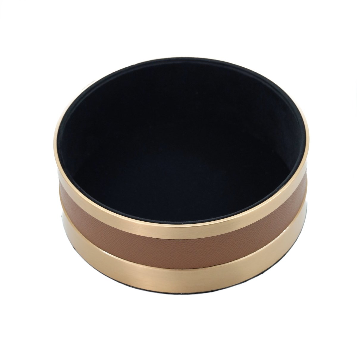 Bar accessories The Everyday Storage Box - Brown & Antique Brass Small - Daamaira Home and Living Ltd