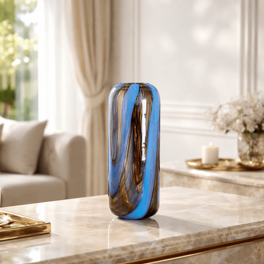 Decor Objects The Lagoon Swirl Flower Vase - Daamaira Home and Living Ltd
