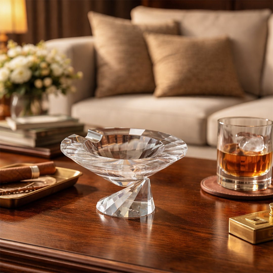 Ash Tray The Lux Crystal Ashtray - Daamaira Home and Living Ltd