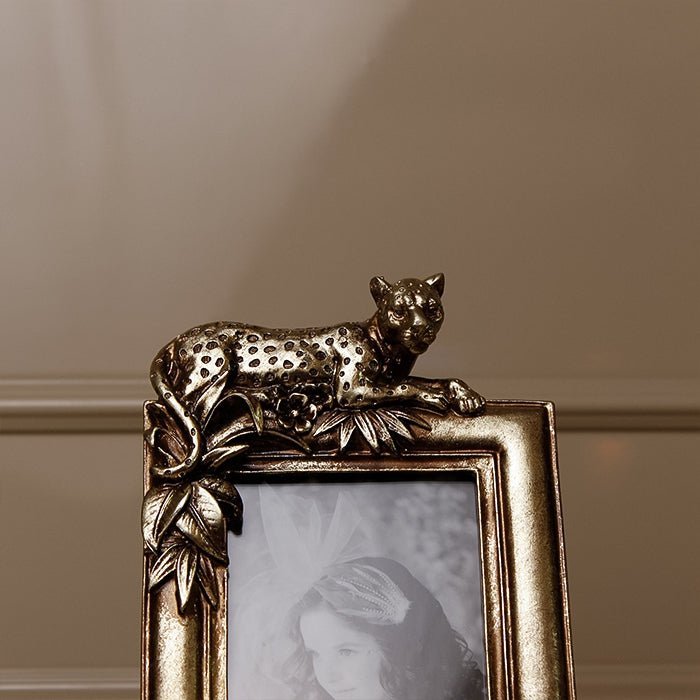 Sculptures & Figurines The Prancing Leopard Photo Frame - Daamaira Home and Living Ltd