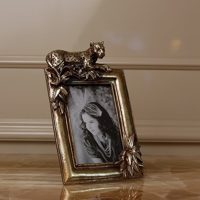 Sculptures & Figurines The Prancing Leopard Photo Frame - Daamaira Home and Living Ltd