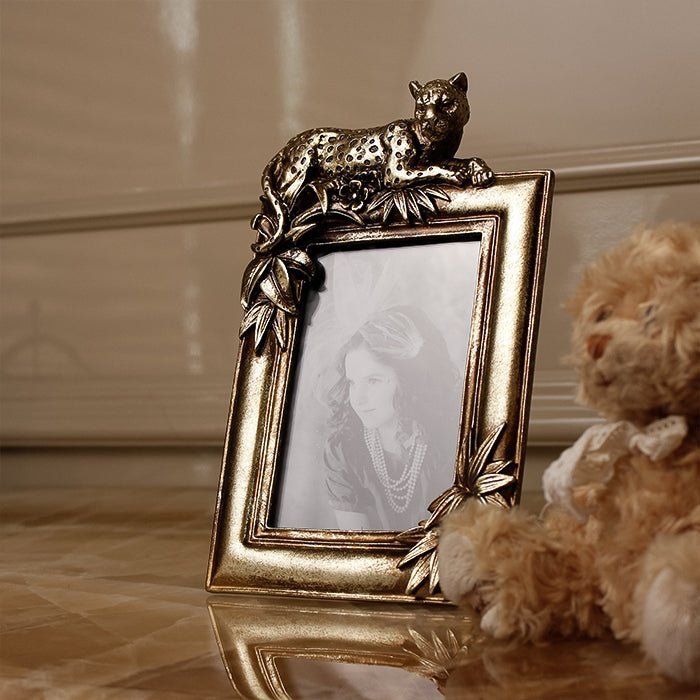Sculptures & Figurines The Prancing Leopard Photo Frame - Daamaira Home and Living Ltd