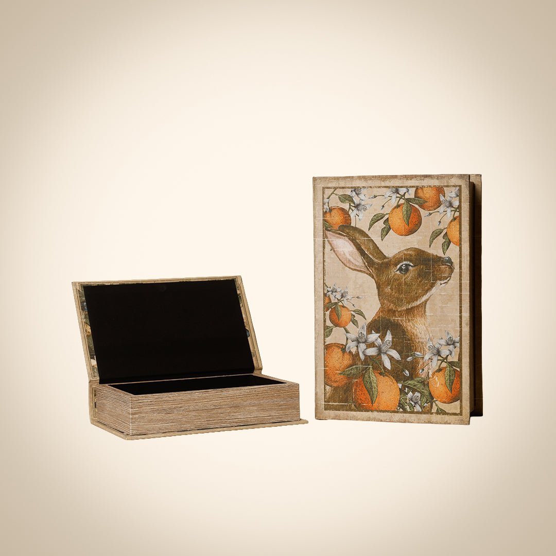 Sculptures & Figurines The Rabbit Book Box Set of 2 - Daamaira Home and Living Ltd