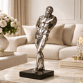 Sculptures & Figurines The Silver Man - Daamaira Home and Living Ltd