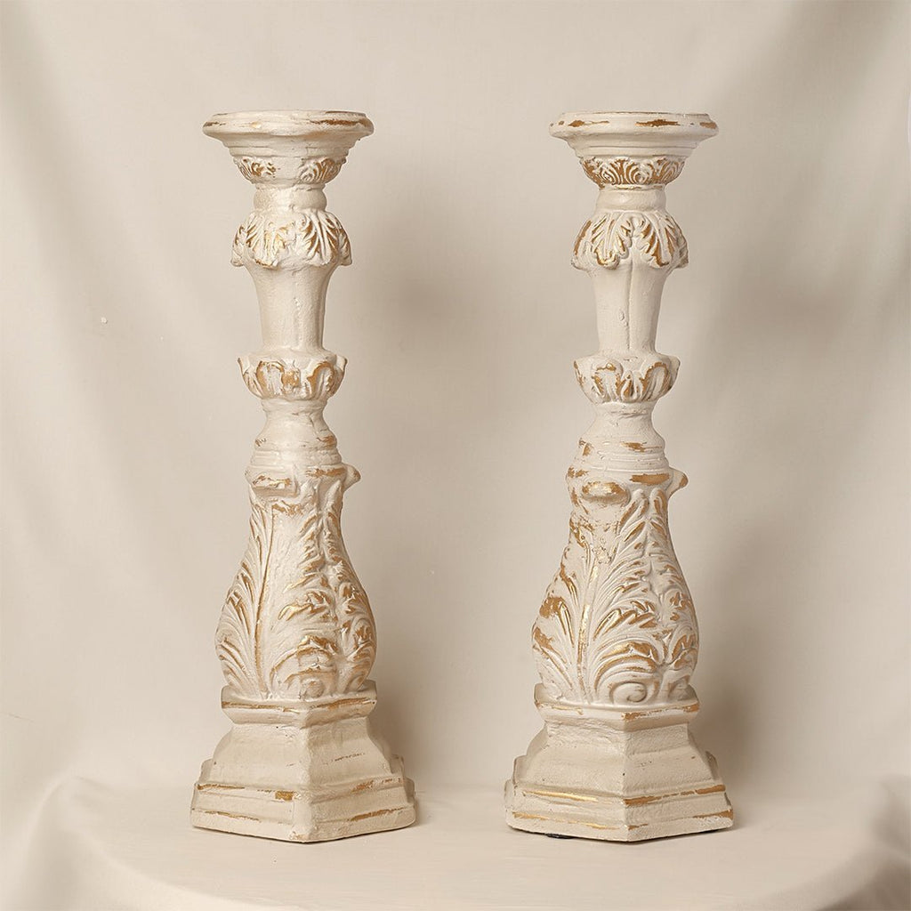 Sculptures & Figurines The Visage Candle Holder - Set of 2 - Daamaira Home and Living Ltd