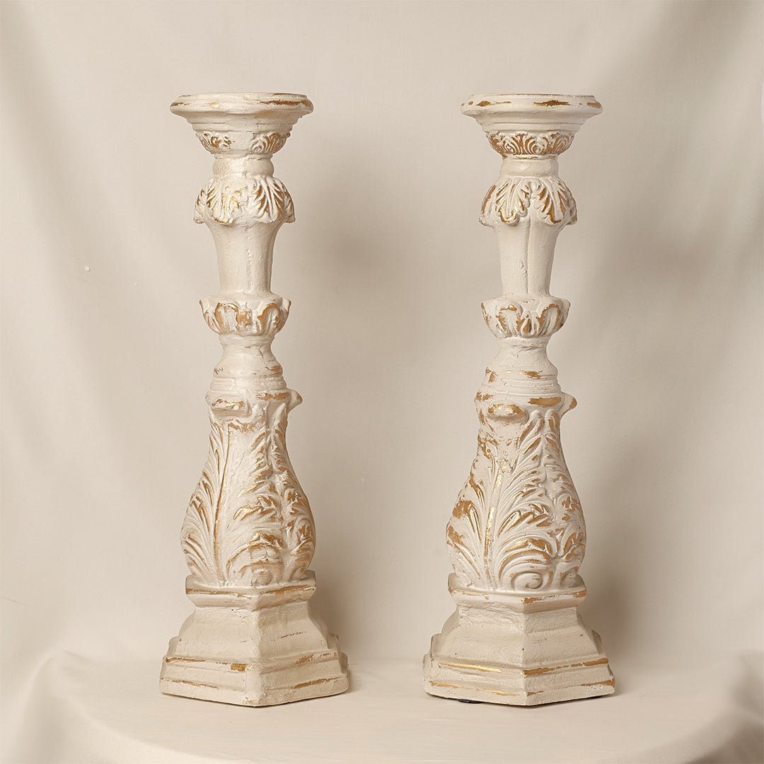 Sculptures & Figurines The Visage Candle Holder - Set of 2 - Daamaira Home and Living Ltd