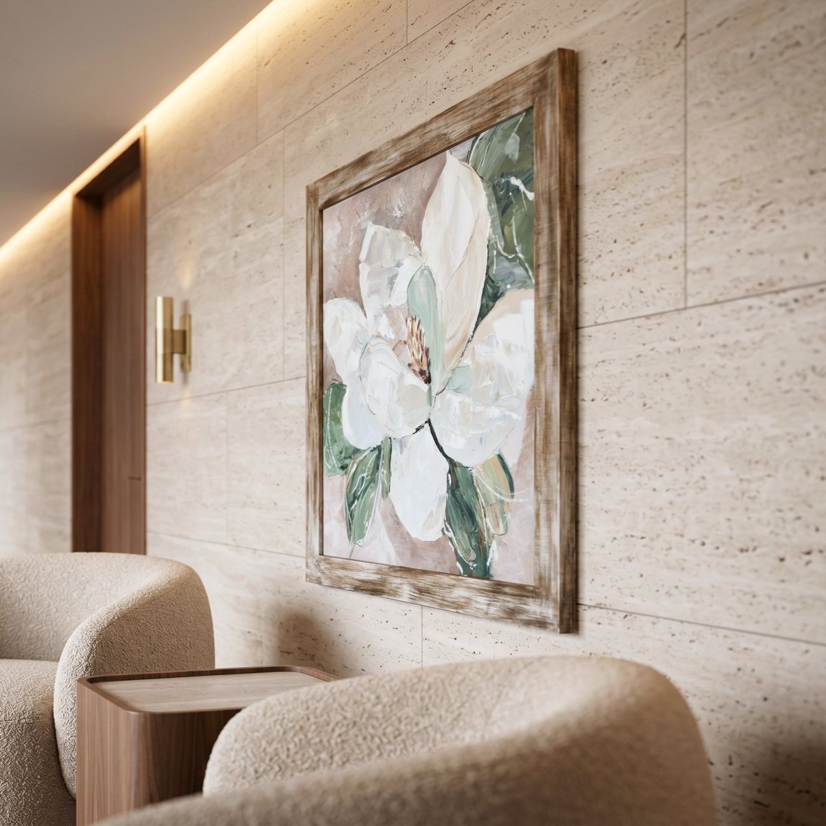 The White Flower Painting - Daamaira Home and Living Ltd